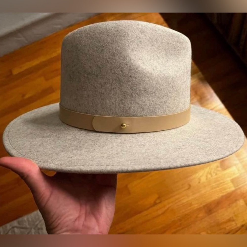 Lack Of Color Light Gray Fedora Hat